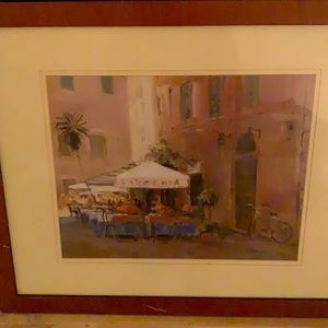 Beautiful framed Italian art for sale